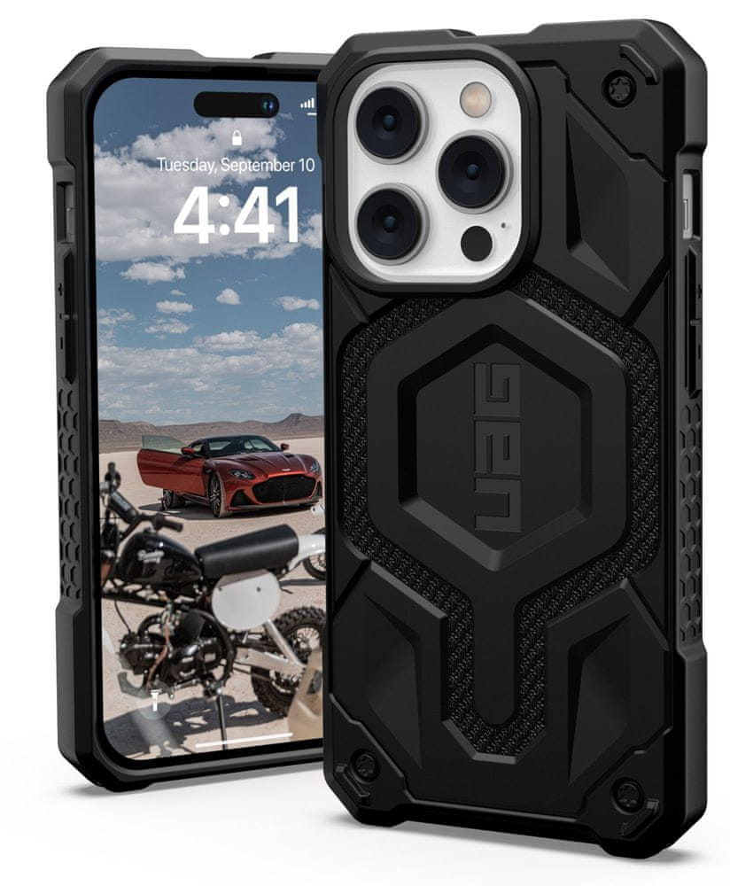 UAG Monarch Pro Kevlar MagSafe, kevlar black - iPhone 14 Pro, 114030113940